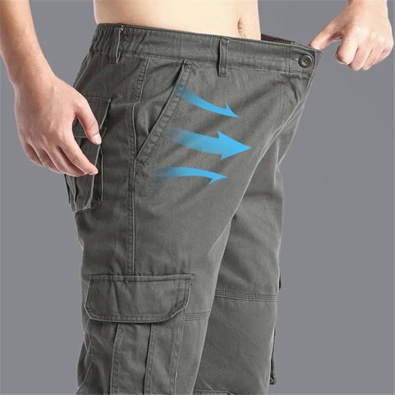 Men’s Casual Cargo Pants – Stretch Multi-Pocket Everyday Pants