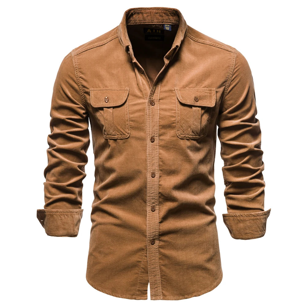 TUCKER™ - Corduroy 100% Cotton Shirt.