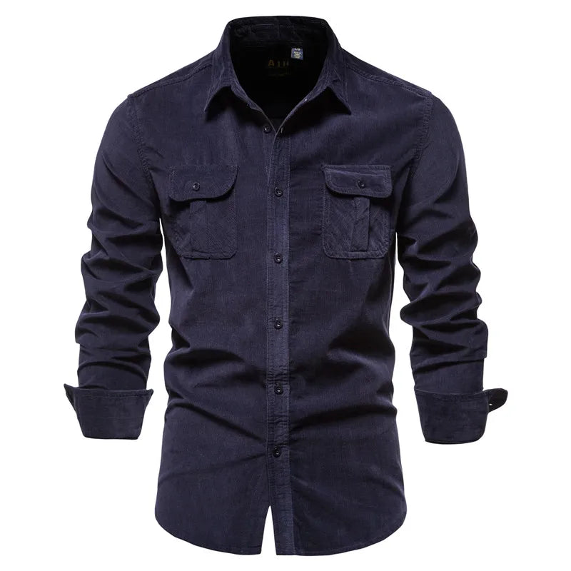 TUCKER™ - Corduroy 100% Cotton Shirt.