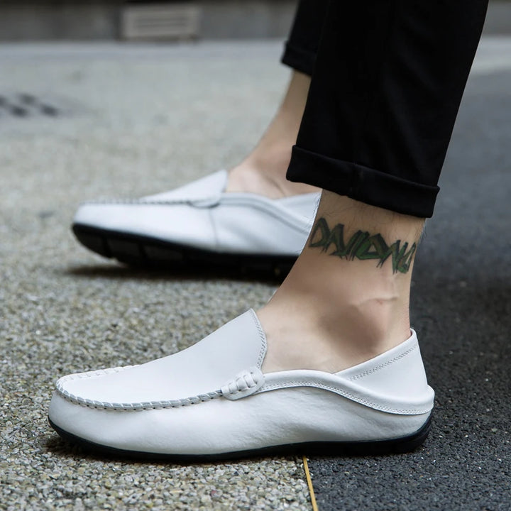 Men's Leather Slip-On Loafers