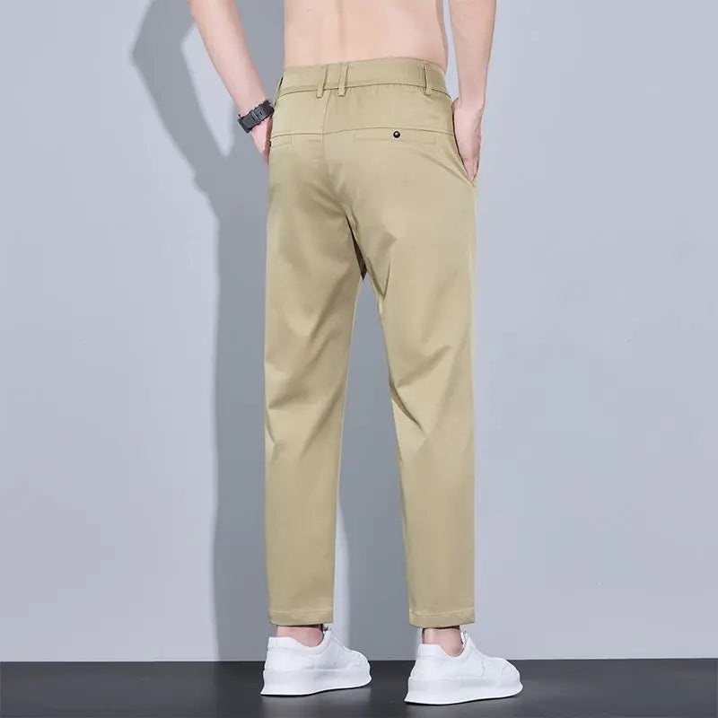 Men’s Stretch Chino Trousers – Slim Fit Smart Casual Pants