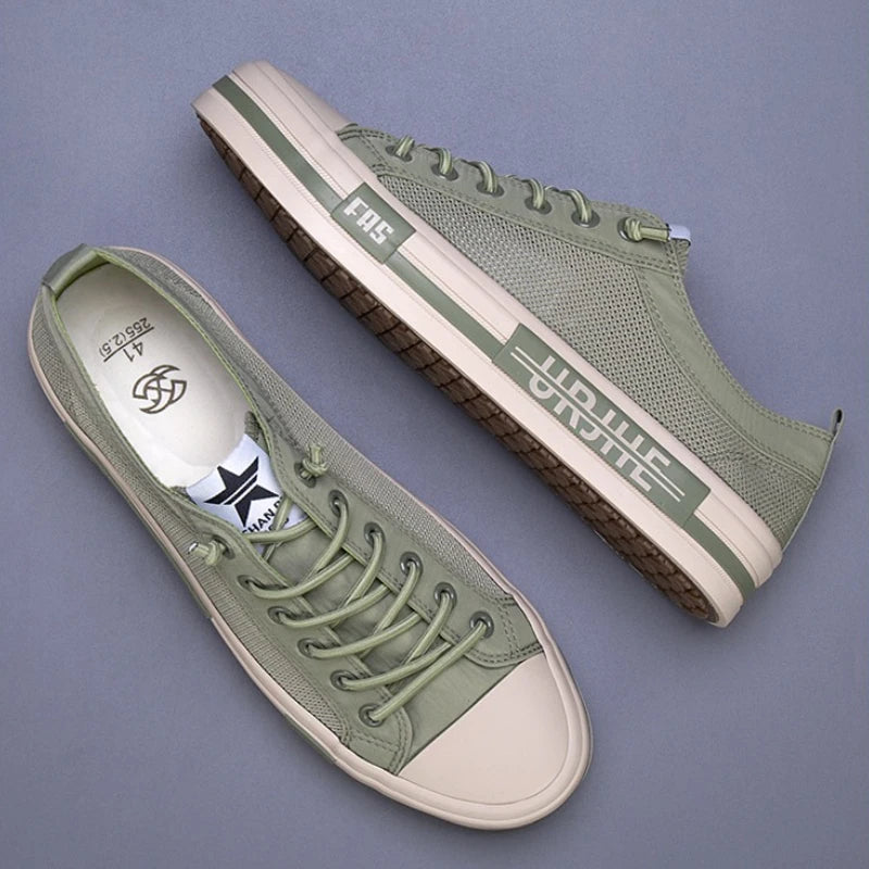 VoltEdge™ – Urban Low-Cut Canvas Sneakers