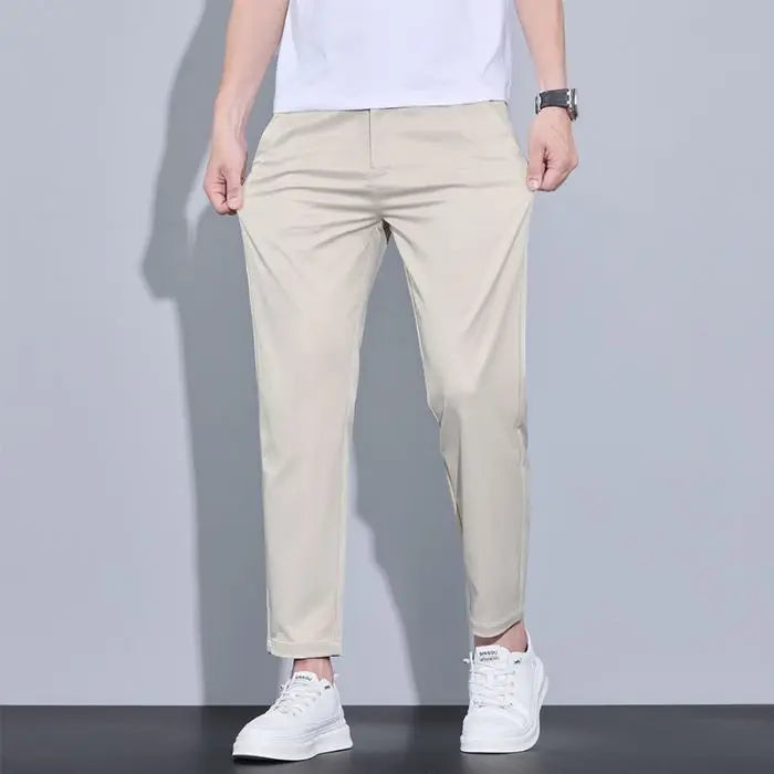 Men’s Stretch Chino Trousers – Slim Fit Smart Casual Pants