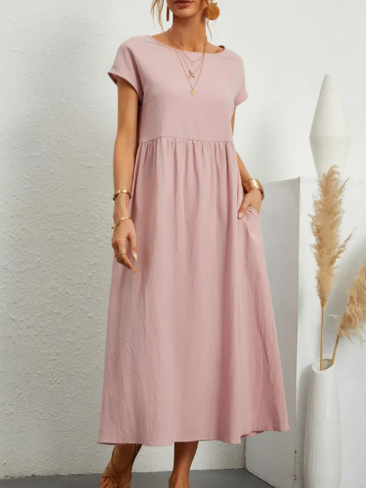 Azra™ - Elegant Linen Dress