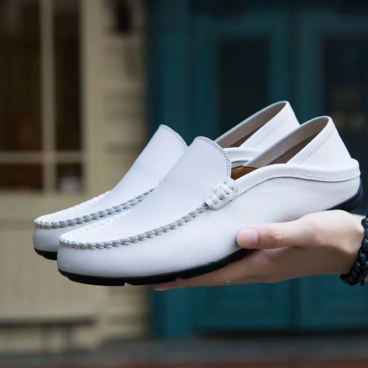 Men's Leather Slip-On Loafers