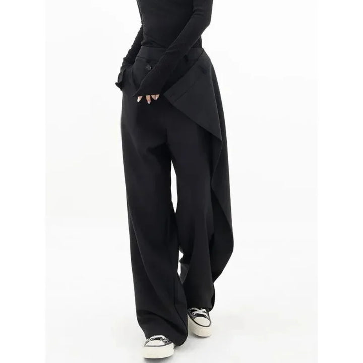 Heather™-  Asymmetric Wide-Leg Trousers