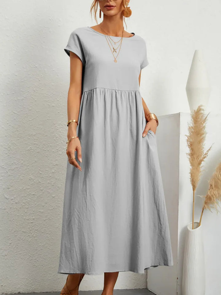 Azra™ - Elegant Linen Dress