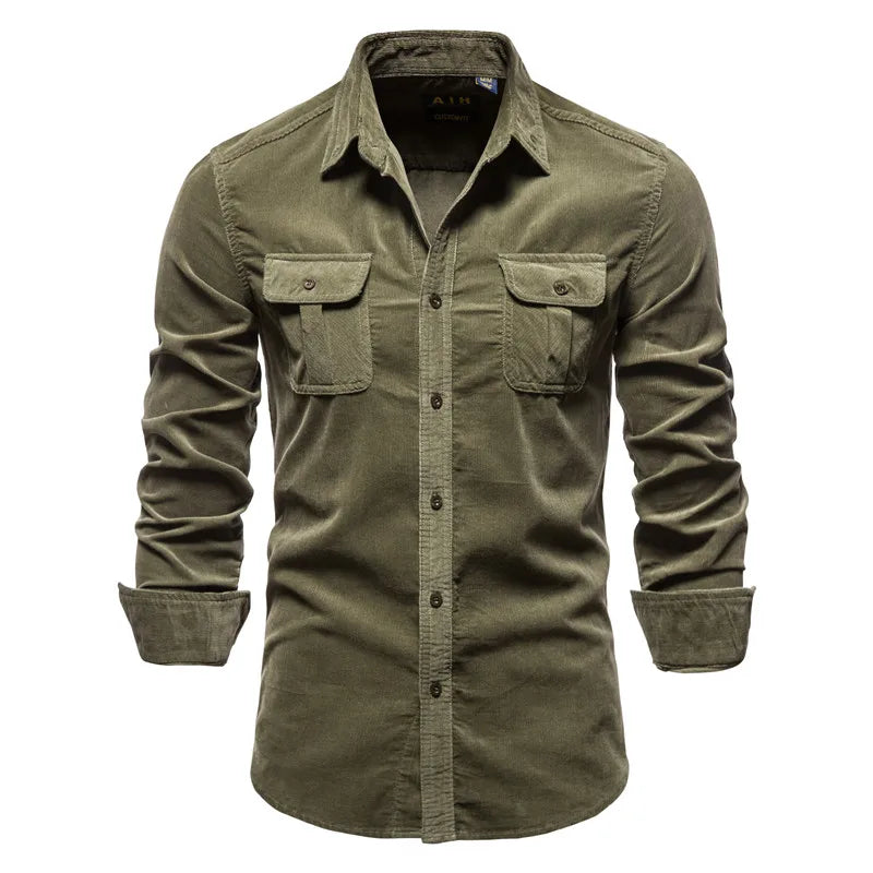 TUCKER™ - Corduroy 100% Cotton Shirt.