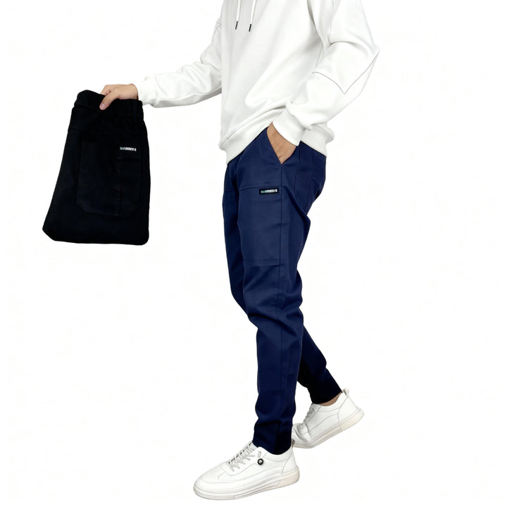 Men’s Stretch Chino Trousers – Slim Fit Smart Casual Pants