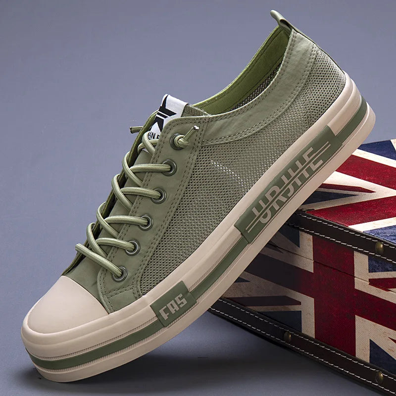 VoltEdge™ – Urban Low-Cut Canvas Sneakers