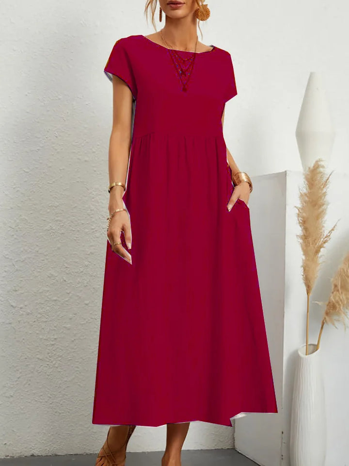 Azra™ - Elegant Linen Dress