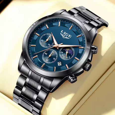 Luxury Black Chronograph
