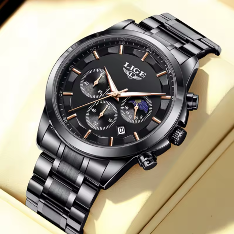 Luxury Black Chronograph