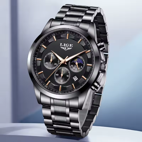Luxury Black Chronograph