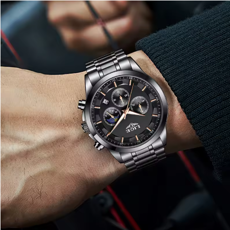 Luxury Black Chronograph