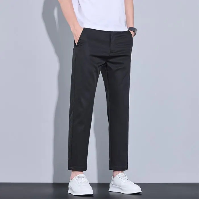 Men’s Stretch Chino Trousers – Slim Fit Smart Casual Pants