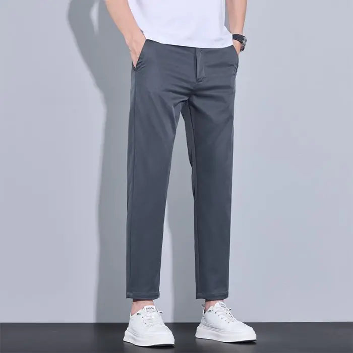 Men’s Stretch Chino Trousers – Slim Fit Smart Casual Pants