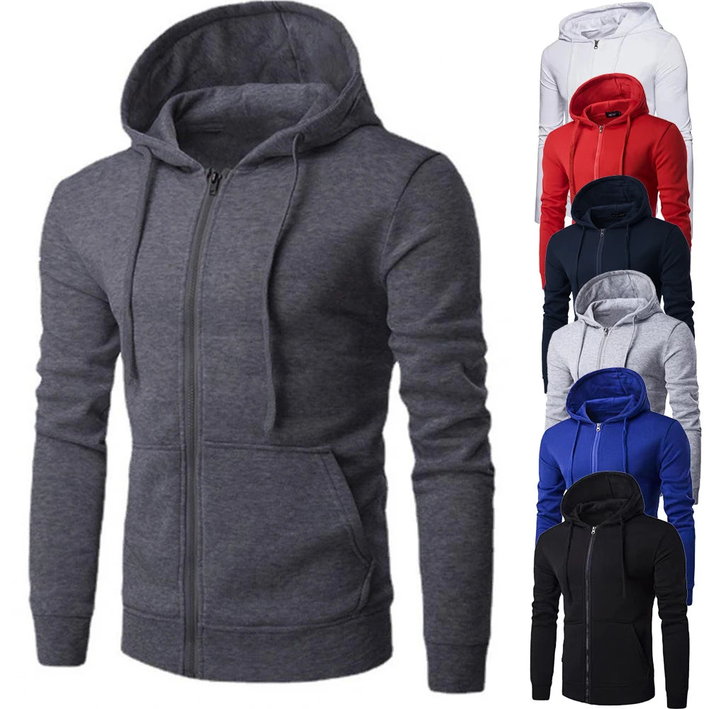 Edward™-  Sweatshirt Jacket Hoodie with Zipper.