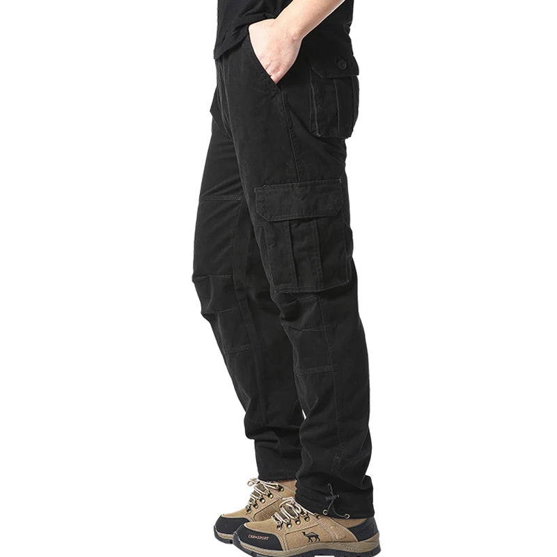 Men’s Casual Cargo Pants – Stretch Multi-Pocket Everyday Pants
