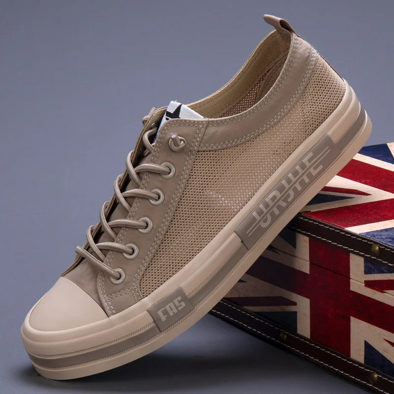 VoltEdge™ – Urban Low-Cut Canvas Sneakers
