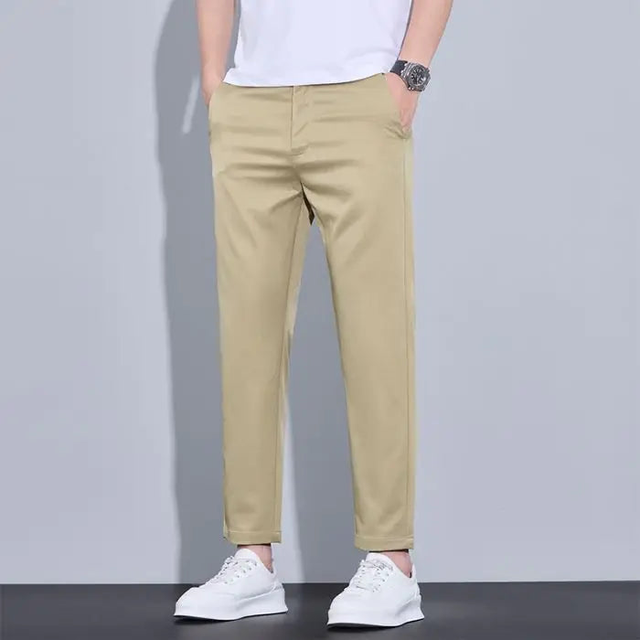 Men’s Stretch Chino Trousers – Slim Fit Smart Casual Pants