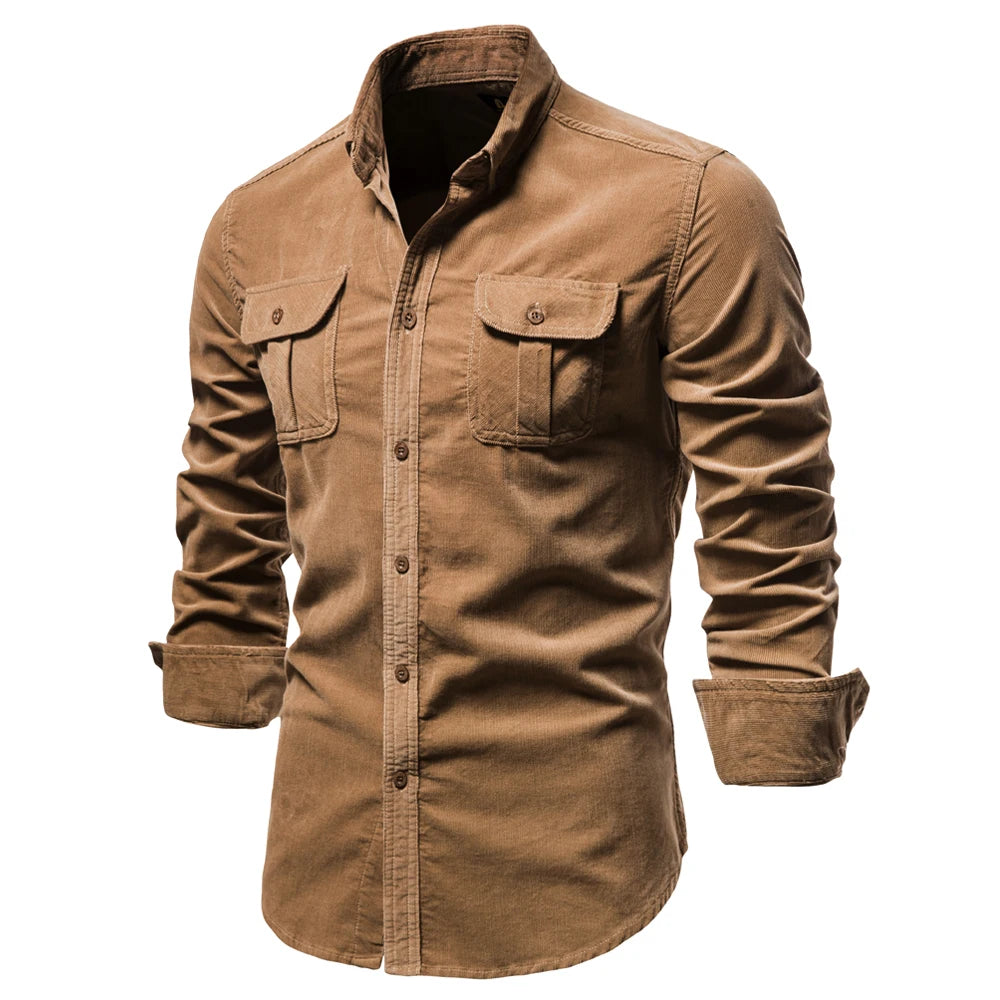 TUCKER™ - Corduroy 100% Cotton Shirt.