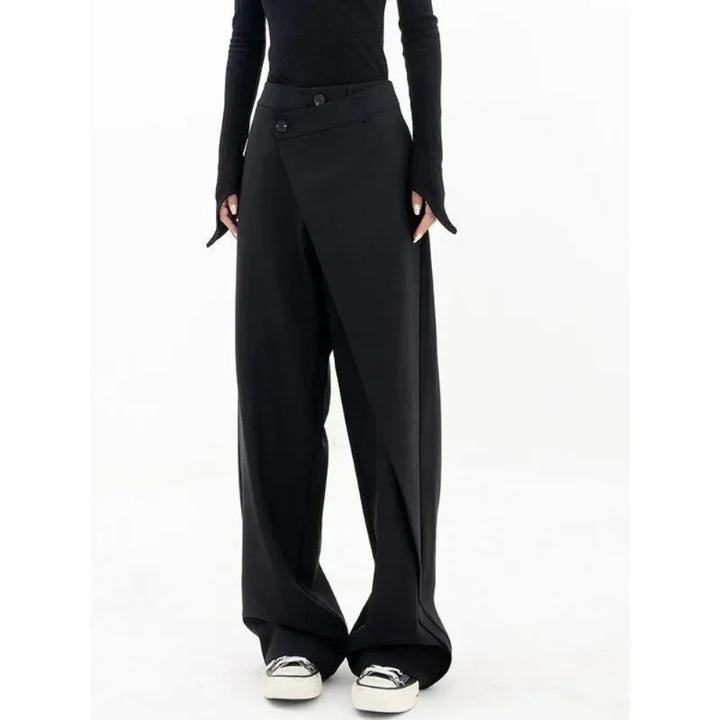 Heather™-  Asymmetric Wide-Leg Trousers