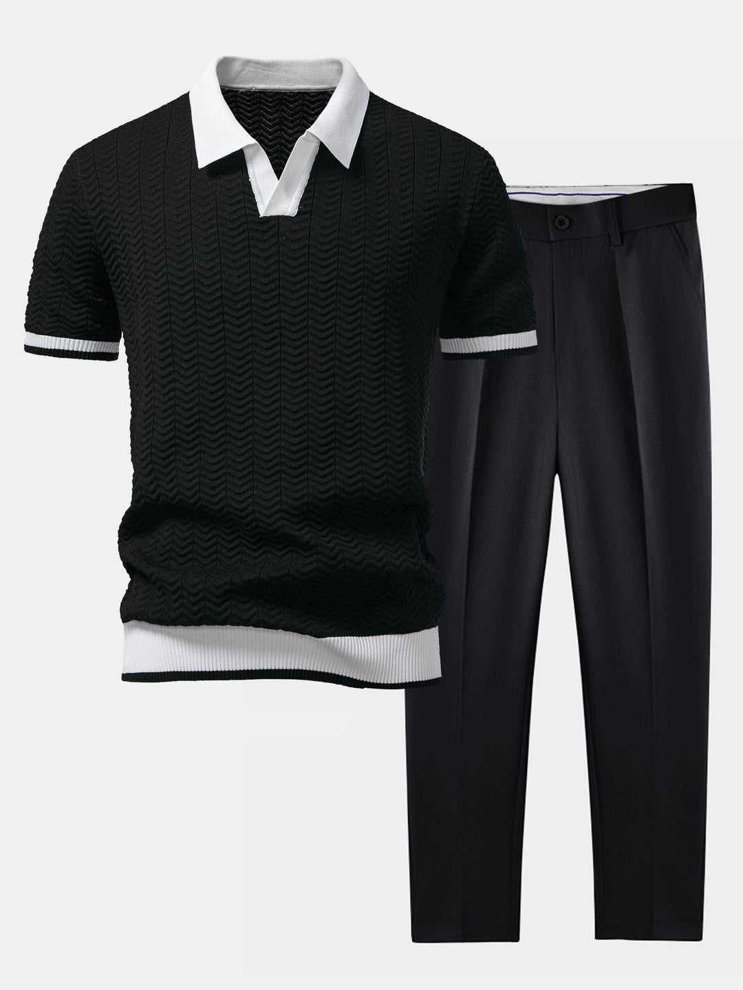 Men’s Knit Polo Co-Ord Set