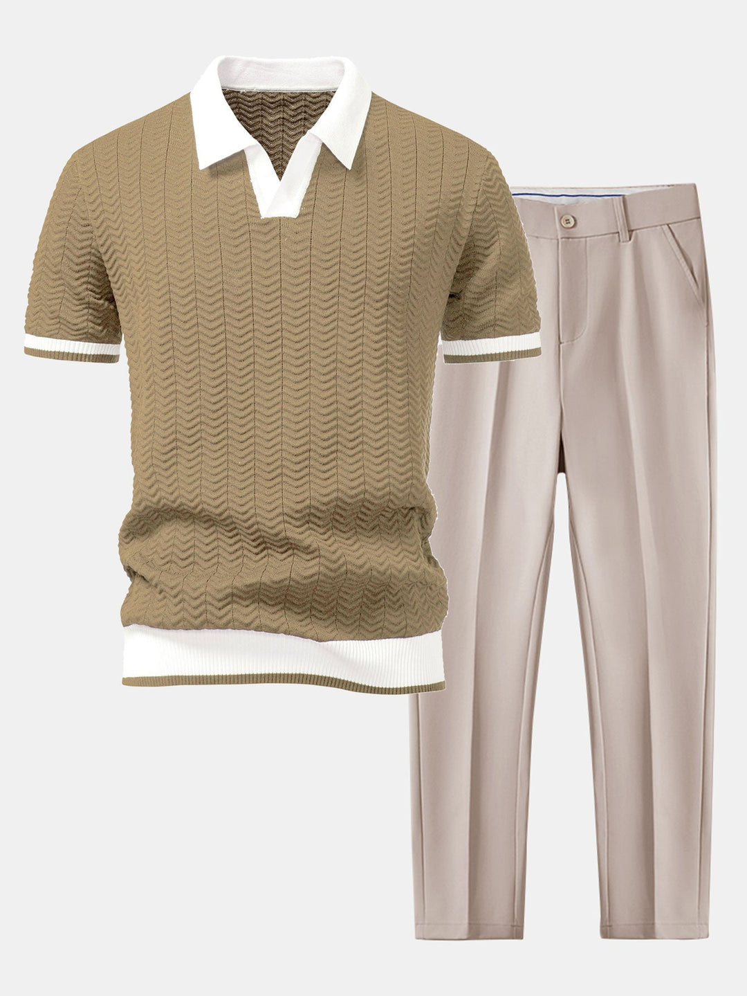 Men’s Knit Polo Co-Ord Set