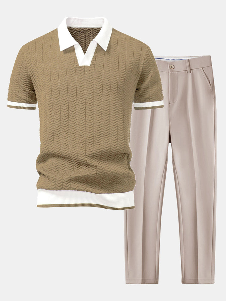 Men’s Knit Polo Co-Ord Set
