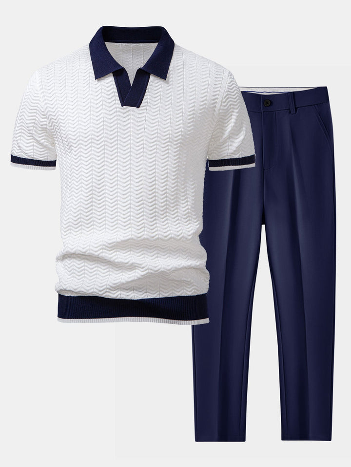 Men’s Knit Polo Co-Ord Set