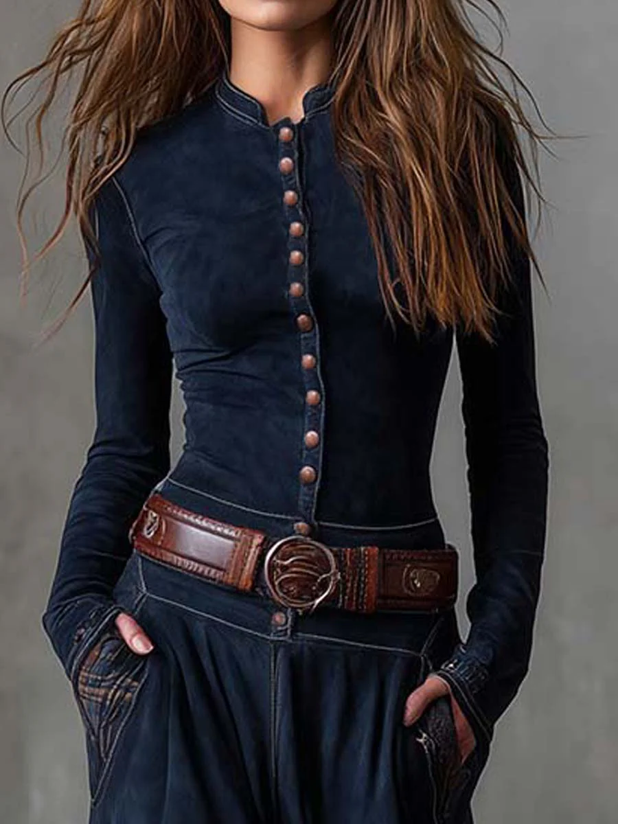 Heritage Plaid Suede Maxi Dress