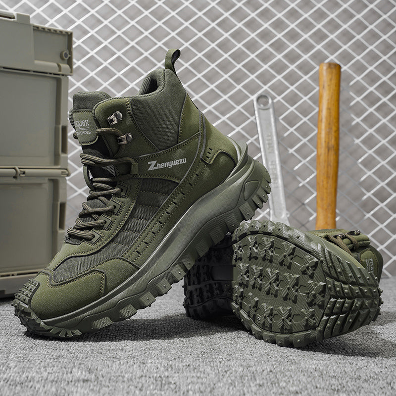 Autumn New High-Top Plus Size Casual Sports Shoes, Outdoor Hiking Boots, Comfortable Thick Sole Lightweight Casual Walking Shoes, Suitable for All-Season Daily Outdoor Activities, Walking And Travel, Mountaineering, Camping Gear
