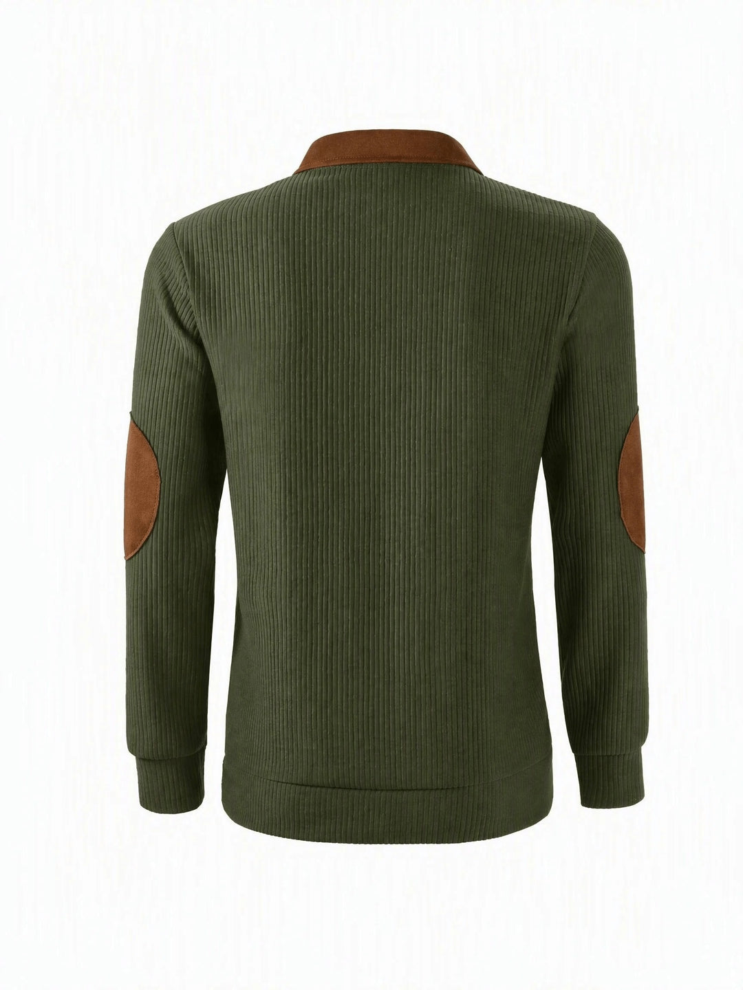 Autumn Winter Men'S Long Sleeve Jacquard Knit Sweater Christmas Gift Thick Contrast Striped Casual Stand Collar Zipper Pullover