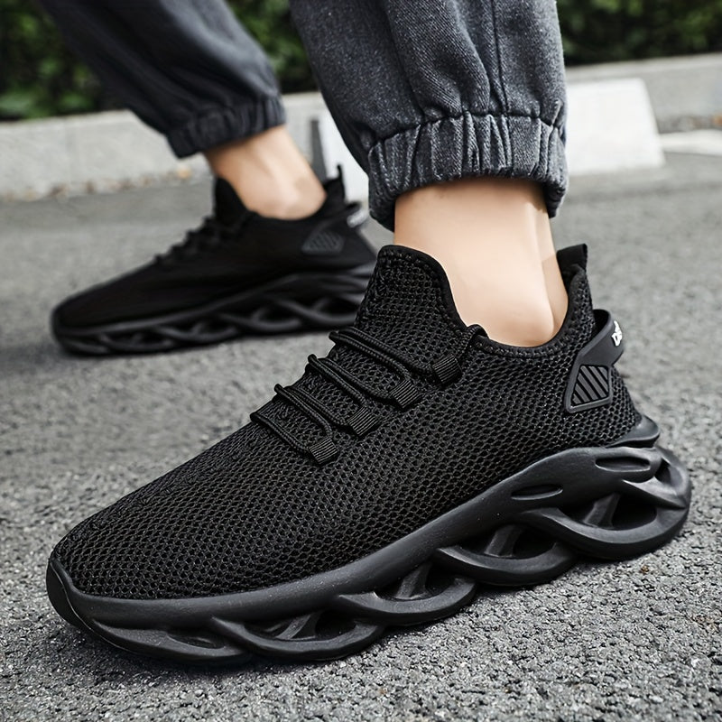 [Men's Running Shoes] Men's Lightweight Breathable Mesh Running Shoes - Large Size Fashion Casual Sports Shoes