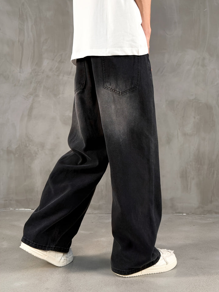 Men’s Loose Fit Black Jeans