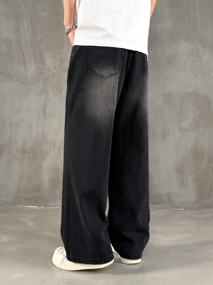 Men’s Loose Fit Black Jeans