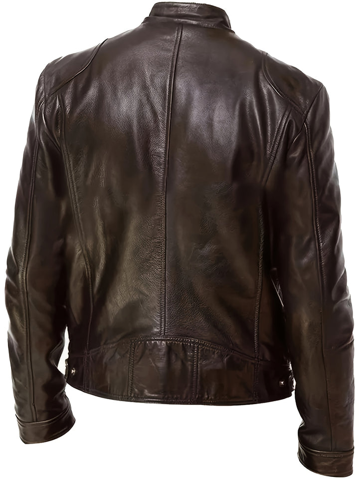 Men’s PU Motorcycle Jacket