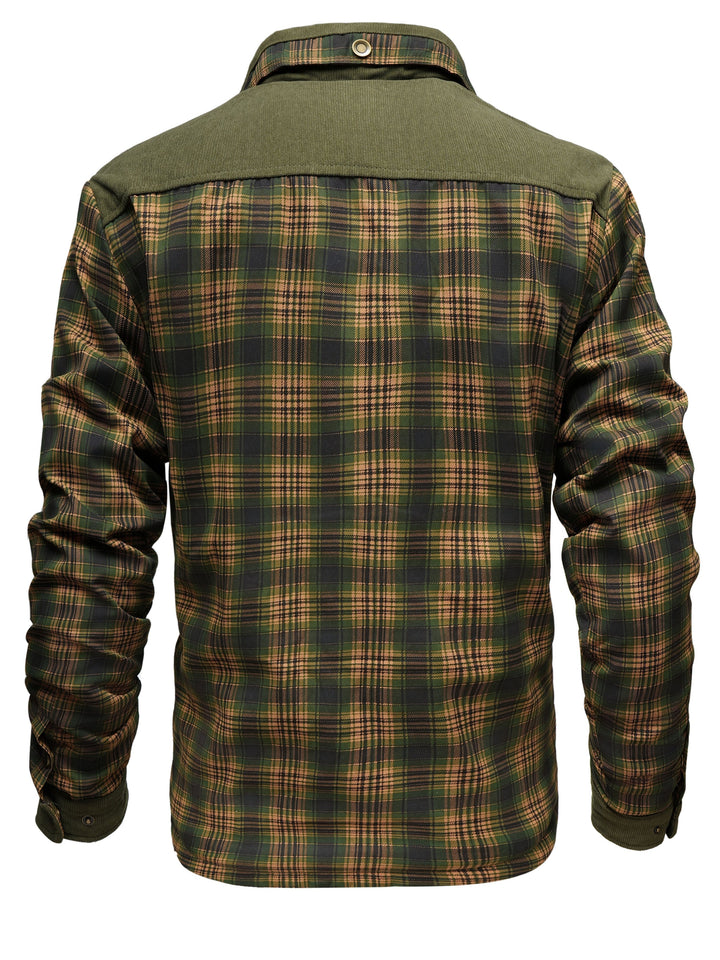 Men’s Fleece-Lined Plaid Jacket