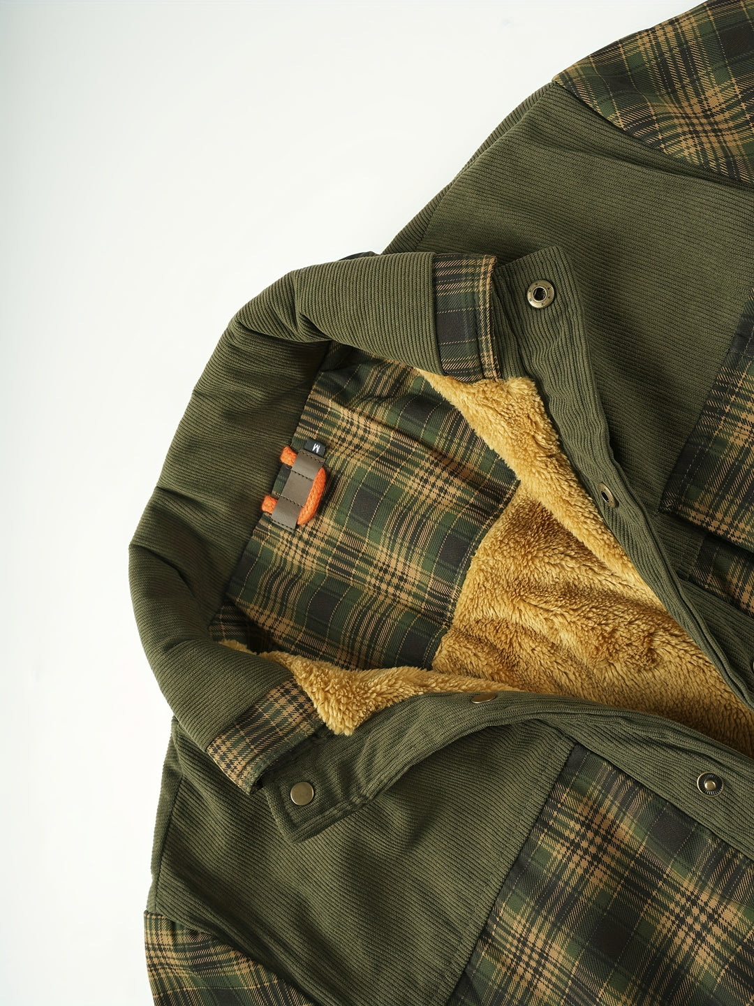 Men’s Fleece-Lined Plaid Jacket