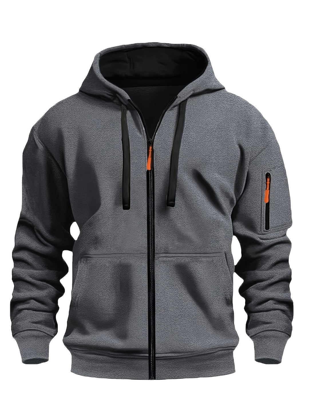 (Pearson OBM) European and American Fashion Casual Autumn/Winter Zip-Up Long Sleeve Unisex Sweatshirt for Running, Training, Outdoor Warmth, and Fitness Jacket