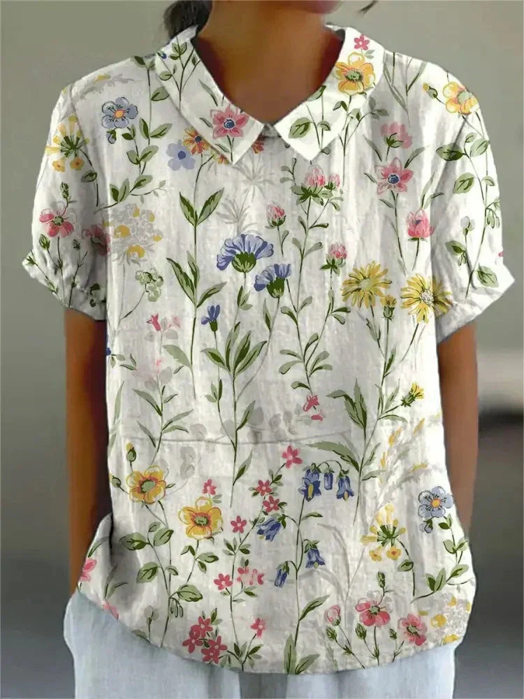 Ragnhild™ | Blomstret Skjorte