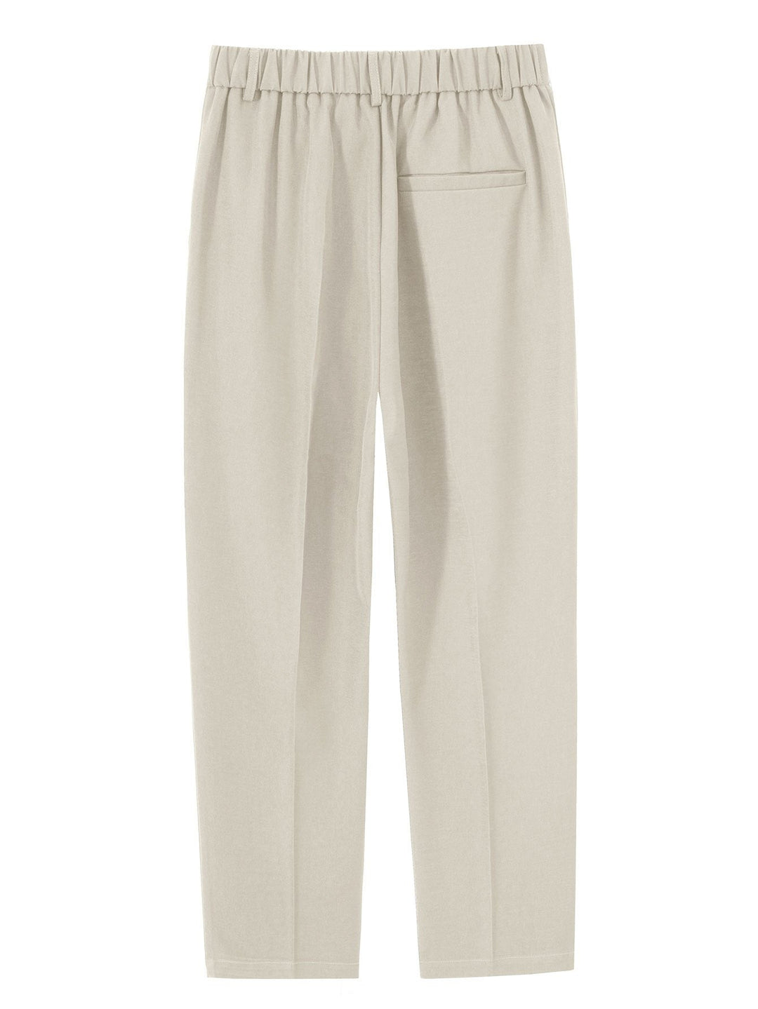Men’s Elastic Waist Trousers – Straight Leg Pull-On Casual Pants