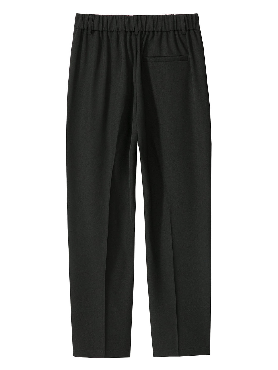 Men’s Elastic Waist Trousers – Straight Leg Pull-On Casual Pants