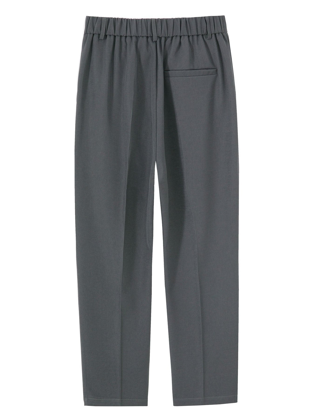 Men’s Elastic Waist Trousers – Straight Leg Pull-On Casual Pants