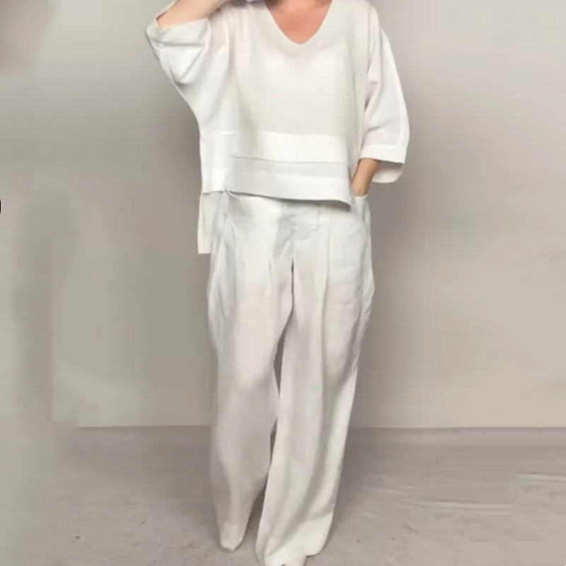 Elisabetta ™  –  Cotton Linen 2-Piece Set